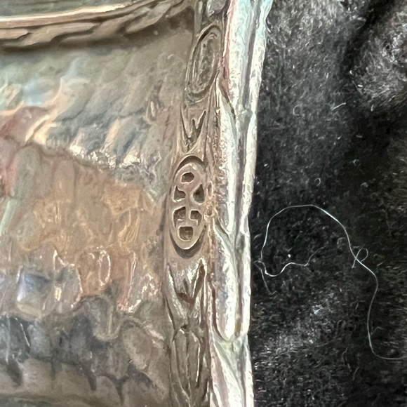 🔴Authentic Vintage JOHN HARDY Sterling Silver Wide Hammered Cuff/ Bracelet 🔴 - Picture 6 of 8